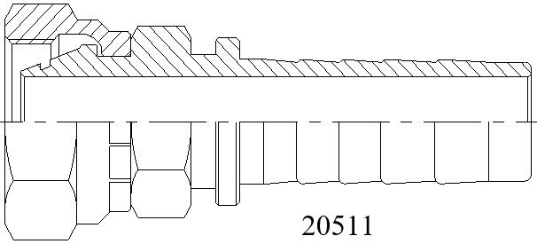 20511公制內(nèi)螺紋24°錐O重系列